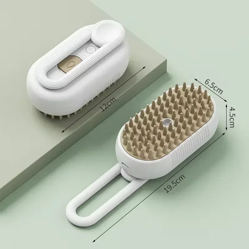 Pet Steam Spray Brush For Grooming Cats And Dogs