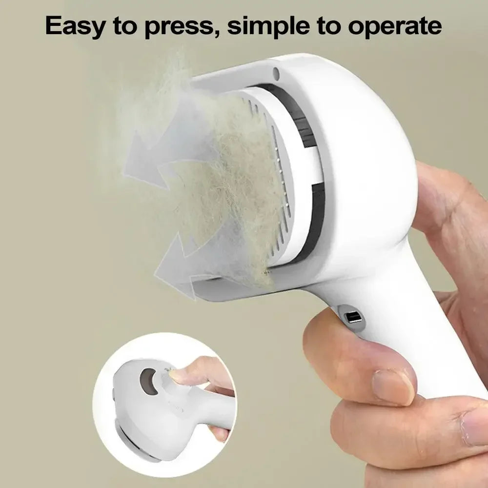 Pet Steam Spray Brush For Grooming Cats And Dogs