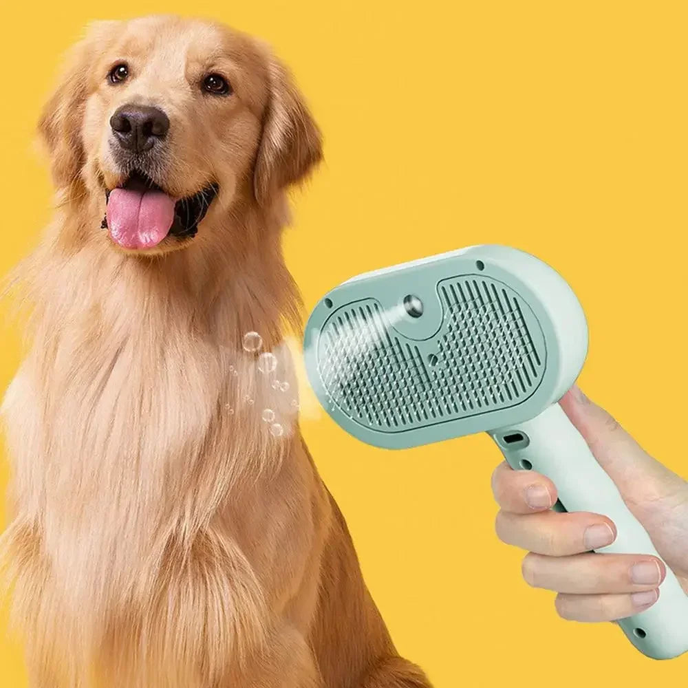 Pet Steam Spray Brush For Grooming Cats And Dogs