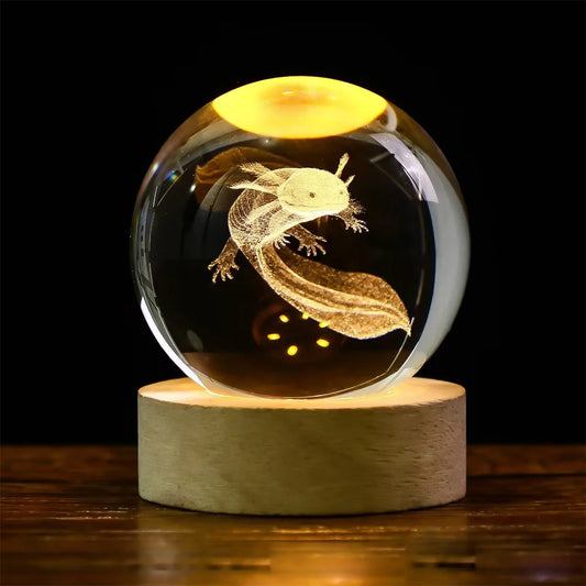 Crystal Ball Astronaut Solar System Saturn Milky Way Planet Night Light