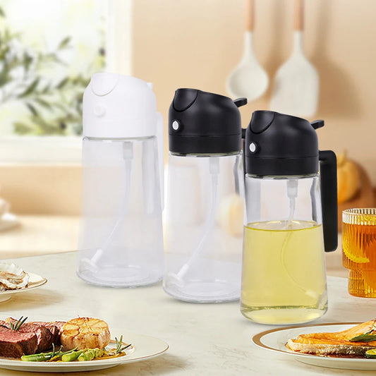 2in1 500ml Plastic Oil Bottle Spray