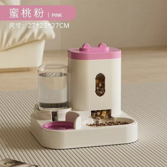 Automatic Food Bowl And Water Fountain Feeder For Dogs And Cats