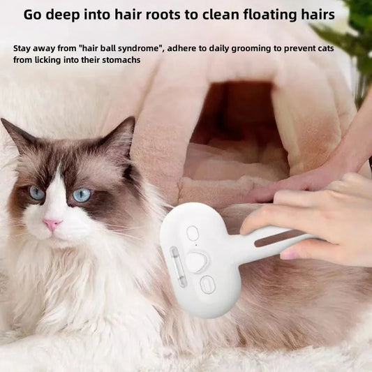 Pet Spray Hair Removal Comb For Shedding & Grooming, Water Brush For Cats & Dogs Long short Haired With one Click Release Button