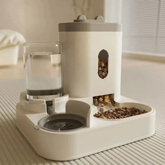 Automatic Food Bowl And Water Fountain Feeder For Dogs And Cats